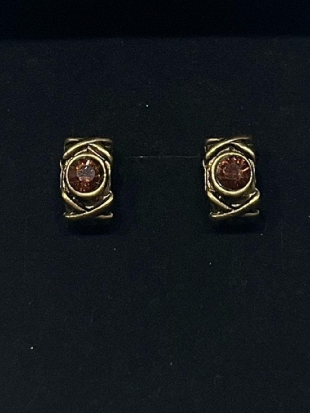 Vintage stud mini hoop earrings for pierced ears. Perfect gift!  Classic!